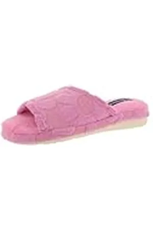 De Fonseca Pantofola Donna Aperta Cotone Operato con Fiori Rilievo, Suola In Gomma TPR Rinforzata, Ciabatte Da Casa, Pantuflas Mujer, , 38 EU