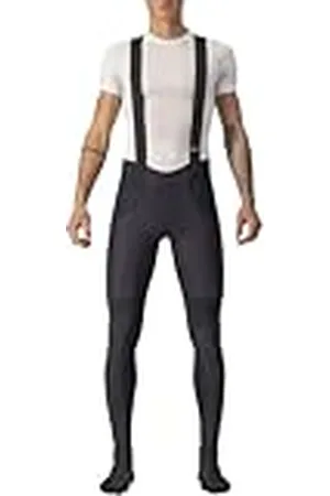 Castelli SORPASSO Ros BIBTIGHT Leggings, Black Red, XL Hombre, , XL