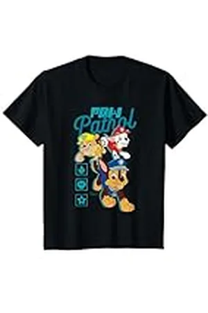 Paw Patrol Niños - Chase Marshall Rubble Camiseta