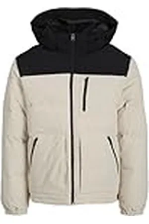 JACK & JONES Jjeotto-Chaqueta amortiguadora Sn, Crema-Negro, M para Hombre