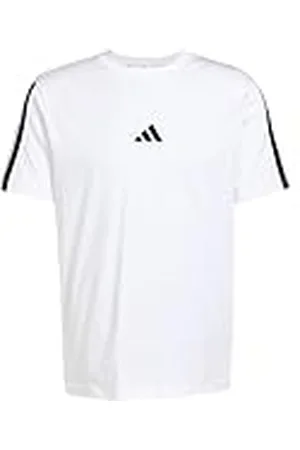 adidas Essential - Camiseta de Punto para Hombre con Tres Rayas (Paquete de 1)