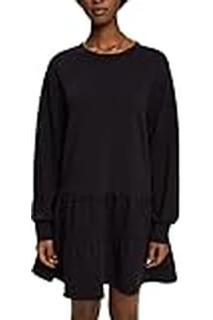ESPRIT 122CC1E318 Vestido, 001/BLACK, L para Mujer