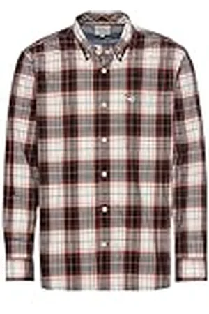 Camel Active 409111-4s11 Camisa Abotonada, Color Rojo, XXXL Hombres