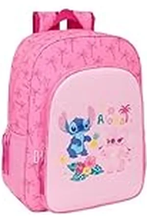 Safta STITCH CHILL - Mochila Escolar Niño, Mochila Niño, Mochila Infantil, Adaptable a Carro, Ideal para Niños en Edad Escolar, Cómoda y Versátil, Calidad y Resistencia, 33x14x42 cm
