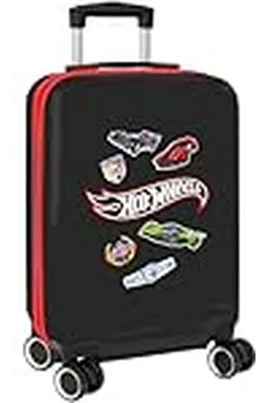 Safta HOT WHEELS - Trolley de Cabina 20 pulgadas, Maleta con Ruedas, Candado de Seguridad, Maleta Ligera, 34.5x20x55 cm