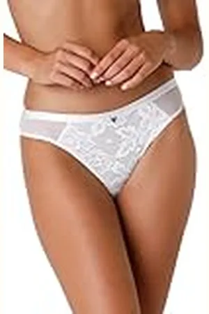 Lovable Anniversary Lace Ropa Interior, Color Blanco, S para Mujer