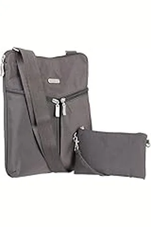 Baggallini Horizon Bolso Bandolera, Color Gris