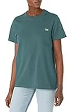 Dickies Camiseta Pesada de Manga Corta para Mujer, , M
