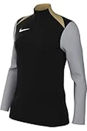 Nike FD7669-011 Dri-FIT Academy Pro 24 Drill Top K Sweatshirt Mujer Black/Wolf Grey/Jersey Gold/White Tamaño M
