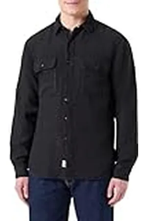 Replay M4147 Camisa, 098 Negro, M Hombres
