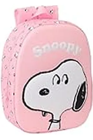 Safta SNOOPY 3D - Mochila Escolar, con Diseño 3D, Adaptable a Carro, Ideal para Niños de Diferentes Edades, Cómoda y Versátil, Calidad y Resistencia, 27x10x33 cm