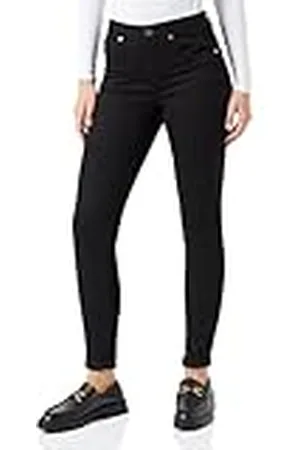 Benetton Pantalone 4nf1574k5, Jeans Mujer, Negro (Nero 800), 30 para Mujer