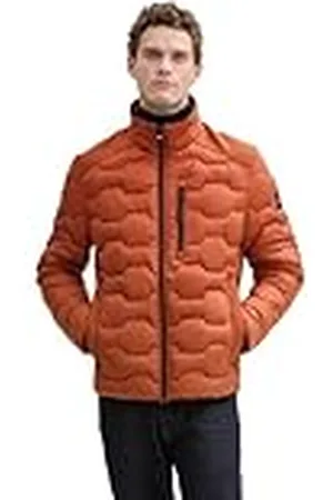 TOM TAILOR 1044089 Chaqueta, 35156-Baked Clay Orange, L Hombres