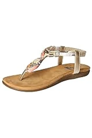 2Go 8018-805, Sandalias Planas Mujer, Gold, 40 EU