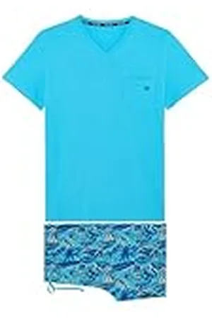 Hom Pyjama Court Valley Juego de Pijama, , XL para bre