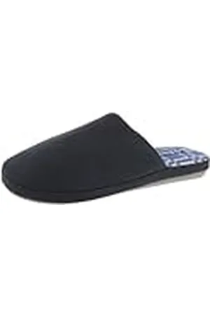 De Fonseca Zapatillas de hombre cerradas Woven a cuadros, suela de goma TPR reforzada, zapatillas de casa, , 39/40 EU