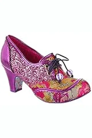 Irregular Choice Paso a ello, Oxford Mujer, Negro/Multicolor, 40 EU