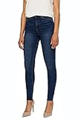 VERO MODA Vmsophia Hw Skinny Jeans Md Bl Noos Vaqueros skinny Mujer, Azul , 36 /L34 (Talla del fabricante:S)