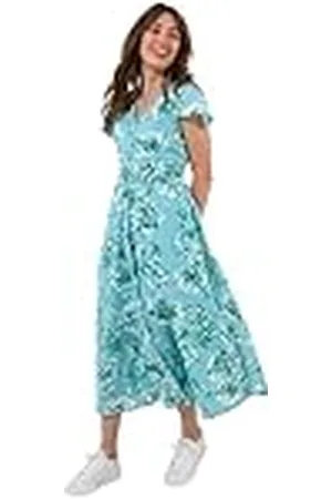Joe Browns Button Through Short Sleeve Floral Dress Vestido, , 46 para Mujer