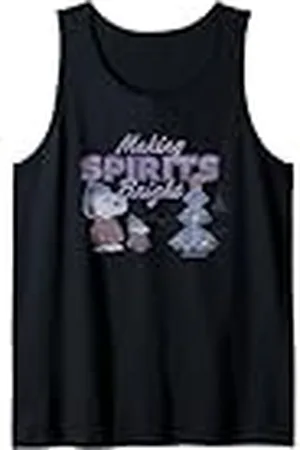 Peanuts Regalos de Navidad Snoopy Woodstock Making Spirits Bright Vintage Camiseta sin Mangas