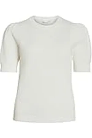 VILA Vidalo O-Neck S/S Knit Top/Su-Noos Camiseta de Punto, , M para Mujer