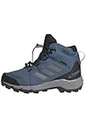adidas Terrex Mid Gore-Tex Hiking Shoes Kids, Zapatos de Senderismo, Wonder Steel/Grey Three/Semi Impact Orange, 28 EU