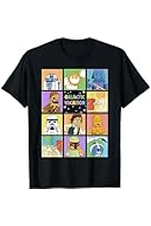 STAR WARS Galactic Vacation Group Shot Retro Frames Logo Camiseta