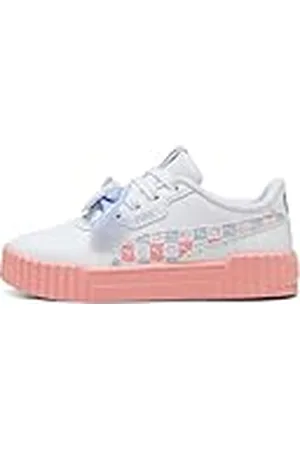 PUMA Carina 3.0 HK&FR PS, Zapatillas, White-Pink Fruit-Cool Weather, 34 EU