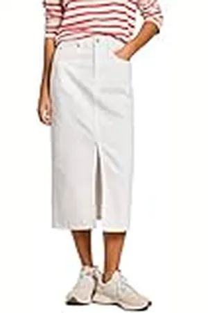 Pepe Jeans Midi Skirt HW Falda, Blanco (Denim-Tc0), XL para Mujer