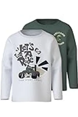 NAME IT Nmmvux 2p LS Top Camiseta de Manga Larga, , 116 (Pack de 2) para Niños
