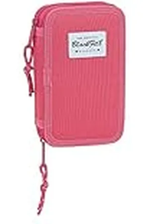 Blackfit8 Estuche Escolar con 28 Útiles Incluidos Fresa, 125x40x195mm