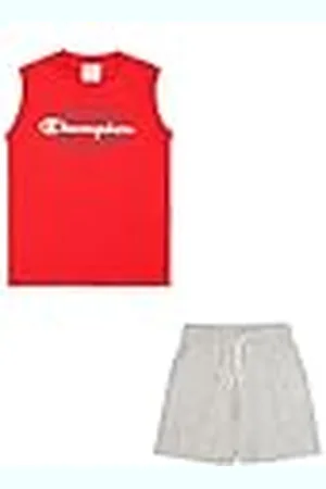 Champion Legacy Boy-Graphic Sleeveless Crewneck Set with Large Print Conjunto, , 15-16 Años para Niños