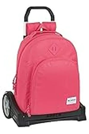 Blackfit8 Mochila SAFTA 305 Espalda Ergonómica con Carro SAFTA Evolution Fresa, 320x150x420mm