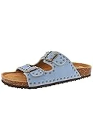 De Fonseca Ciabatte Donna A Fascia, Sottopiede Pelle, Fodera Nylex, Suola In Eva, Mule Mujer, , 35 EU