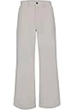 ECOALF Pantalón Mujer Bohalf, de Algodón Orgánico, con Pierna Ancha, Pantalón de Algodón, Pantalón Largo Mujer, Pantalón Vaquero, Vegano, Talla 42, Color