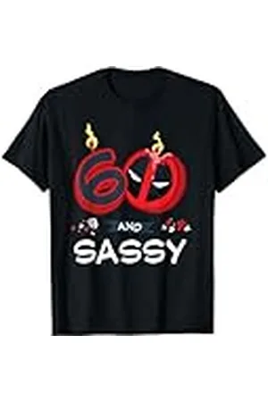 Marvel Deadpool 60th Birthday Party "60 and Sassy" Funny Camiseta
