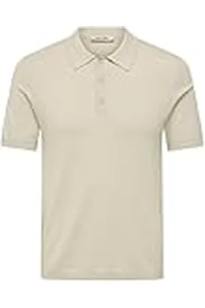 Only & Sons Onswyler Life Reg 14 SS Polo Knit Noos, Forro Plateado, M para Hombre