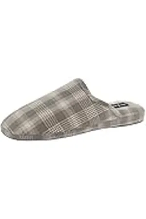 De Fonseca Pantofola Uomo Chiusa Tartan Scozzese, Fodera Cotone, Suola In Gomma TPR Rinforzata, Pantuflas Hombre, , 43 EU