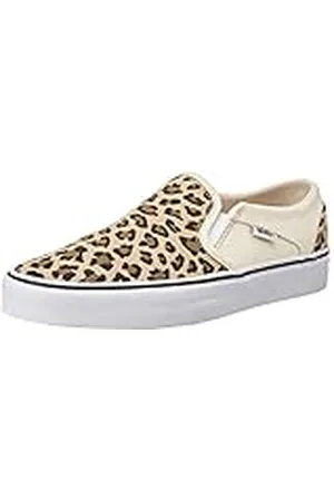 Vans Asher, Zapatillas Deportivas, Mujer, (Leopard) Antique White/White, 40 EU