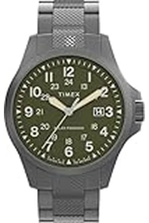 Timex Expedition North Reloj para Hombre, Pulsera de Acero Inoxidable de Bronce, Esfera Verde, Caja de Bronce, 41 mm, TW2Y30100