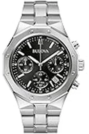 BULOVA Reloj Cronógrafo para para Hombre de Cuarzo con Correa en Acero Inoxidable 96B410