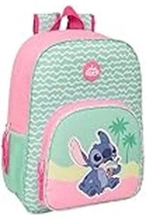 Safta STITCH ICE CREAM - Mochila Escolar Niño, Mochila Niño, Mochila Infantil, Adaptable a Carro, Ideal para Niños en Edad Escolar, Cómoda y Versátil, Calidad y Resistencia, 33x14x42 cm