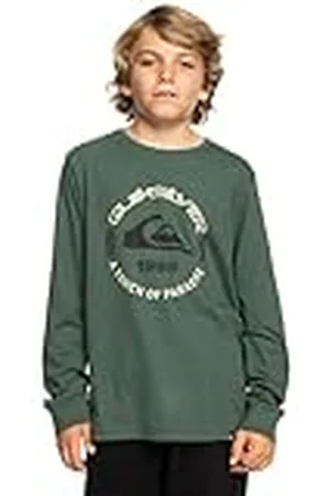 Quiksilver Circle Logo - Camiseta de Manga Larga para Chicos 8-16 años