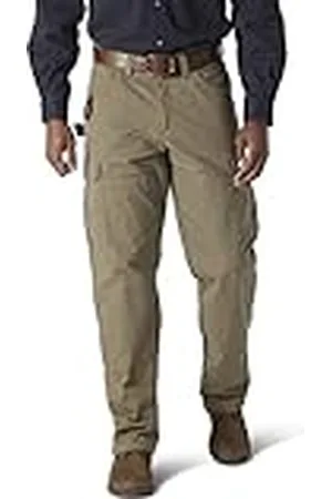 Wrangler Riggs Workwear Flannel Lined Ripstop Ranger Pant Pantalones de utilidades de Trabajo, Ladrido, 30W/30L para Hombre