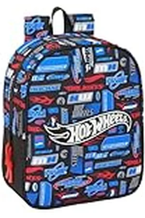 Safta HOT WHEELS - Mochila Infantil, Mochila Niño, Mochila Escolar, Adaptable a Carro, Ideal para Guardería, Cómoda y Versátil, Calidad y Resistencia, 22x10x27 cm