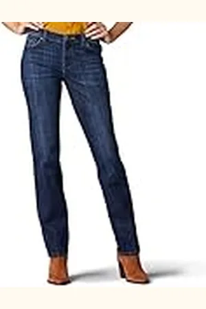 Lee Relaxed Fit Straight Leg Jean Jeans, Realizado, 44 para Mujer