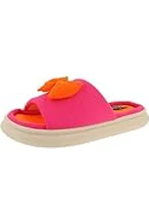 De Fonseca Pantuflas de mujer abiertas de jersey con lazo, forro de esponja, suela de PVC, , 40/41 EU