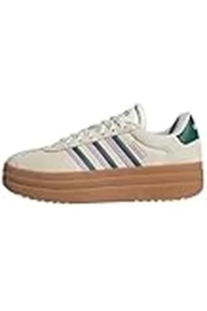 adidas VL Court Bold Shoes, Zapatos Mujer, Off White/Collegiate Green/Bliss Lilac, 38 EU