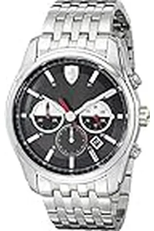 FERRARI Reloj GTB-C para Hombre, con cronógrafo, analógico, de Cuarzo y Acero Inoxidable, 0830197