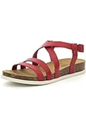 Kickers Kick Alice, Sandalias Planas Mujer, Rojo Otro, 37 EU